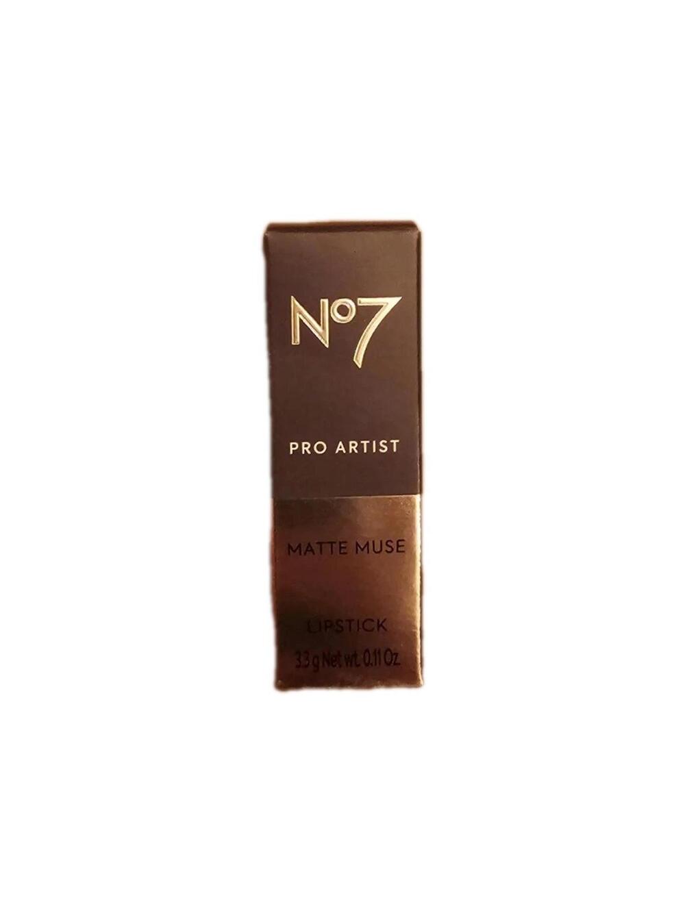 No7 Pro Artist Matte Muse Lipstick Red Carpet Ready 0.11oz Shine Free Makeup NIB